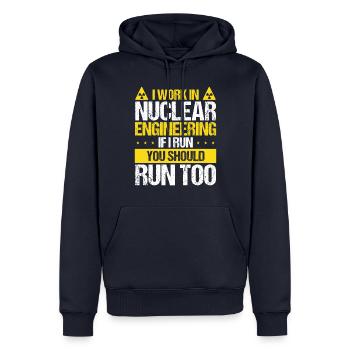 Nuclear Engineer Nuclear Engineer Professor - Männer Premium Bio Hoodie - Navy - Vorne - Nico (187cm)