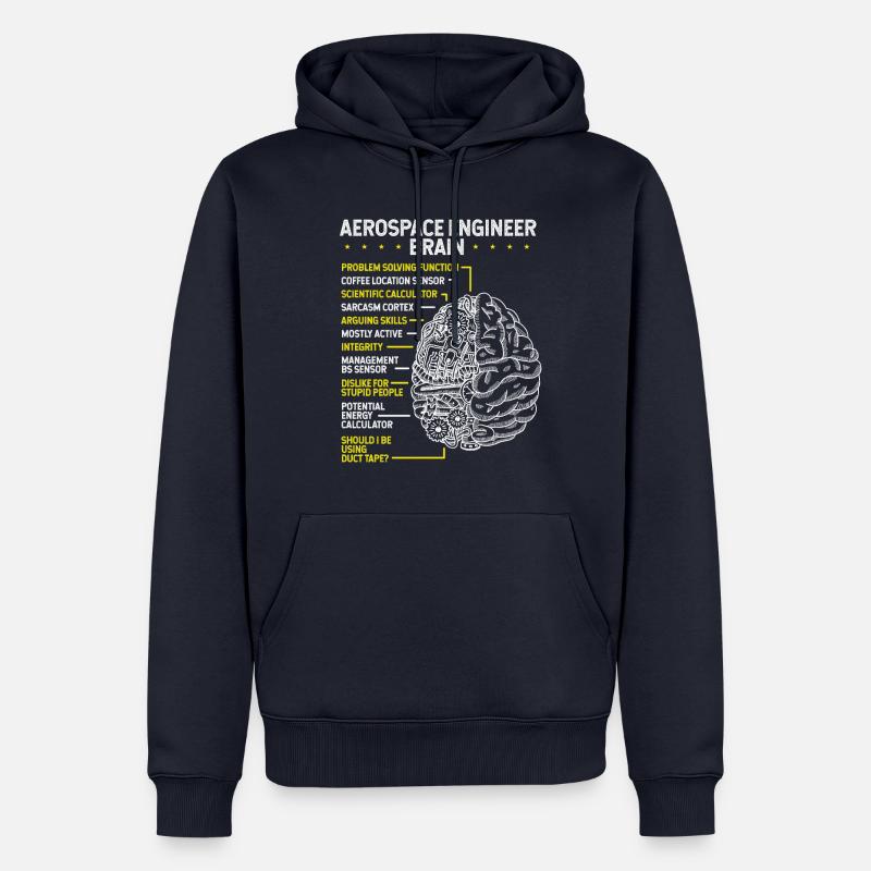 Génie aérospatial Ingénieur aérospatial - Sweat à capuche Premium bio Homme - bleu marine
