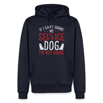 Emotional Support Dog for Service Dogs in Training - Männer Premium Bio Hoodie - Navy - Vorne - Nico (187cm)
