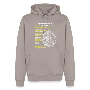 Pharmacy School Graduation Pharmacist Student - Men’s Premium Organic Hoodie - taupe - Front - Nico (187cm)