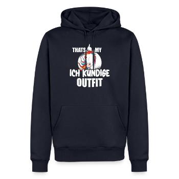 Ich Kündige - Arbeitsvertrag Job Arbeitsverhältnis - Männer Premium Bio Hoodie - Navy - Vorne - Nico (187cm)