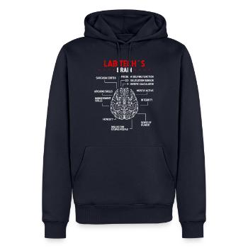 Labratory Technician Lab Labratory Scientist - Men’s Premium Organic Hoodie - navy - Front - Nico (187cm)