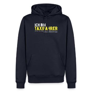 Lustiges Taxifahrer Geschenk Job Taxi Chauffeur - Männer Premium Bio Hoodie - Navy - Vorne - Nico (187cm)