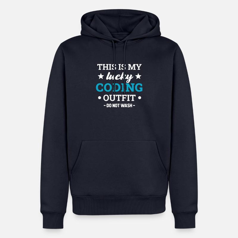 Coding Programmieren Informatiker - Männer Premium Bio Hoodie - Navy