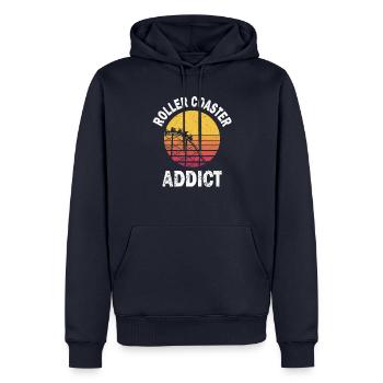 Roller Coaster Amusement Park Gift - Men’s Premium Organic Hoodie - navy - Front - Nico (187cm)