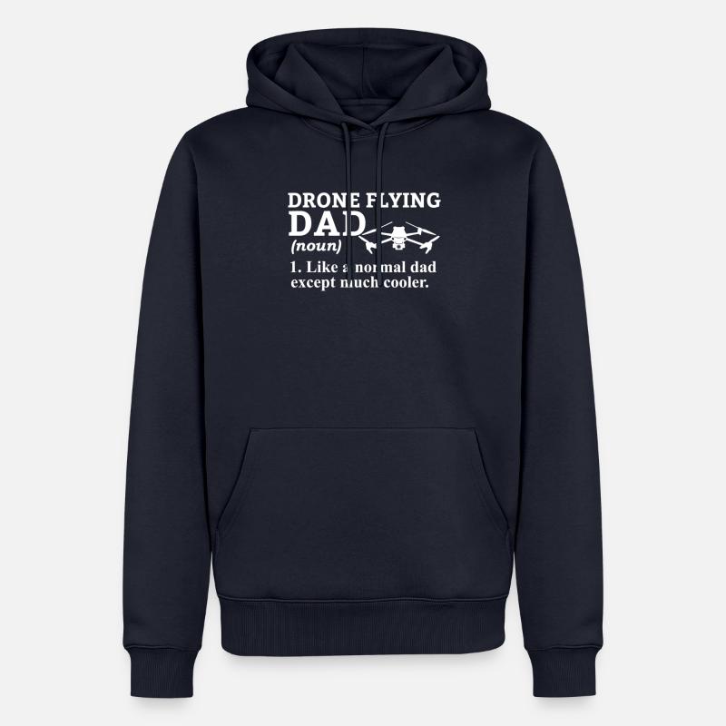 Drone Drone Drone Pilote Quadcopter - Sweat à capuche Premium bio Homme - bleu marine