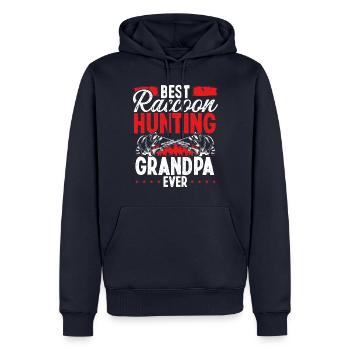 Best Raccoon Hunting Grandpa Raccoon Slayer - Männer Premium Bio Hoodie - Navy - Vorne - Nico (187cm)