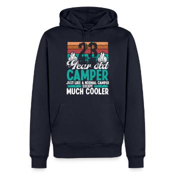 23 Year Old Camper Scouting Camping 23 Birthday - Men’s Premium Organic Hoodie - navy - Front - Nico (187cm)
