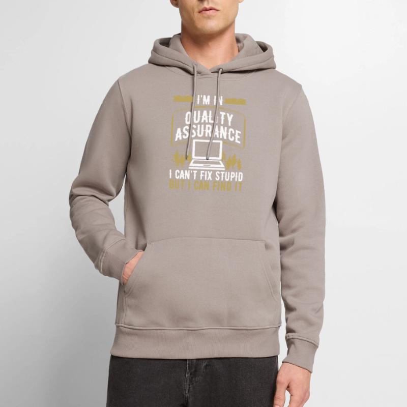 Quality Assurance Testing QA Engineering Code Test Männer Premium Bio Hoodie