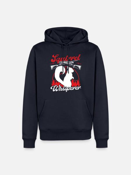Squirrel Removal Funny Squirrel Whisperer - Männer Premium Bio Hoodie - Navy