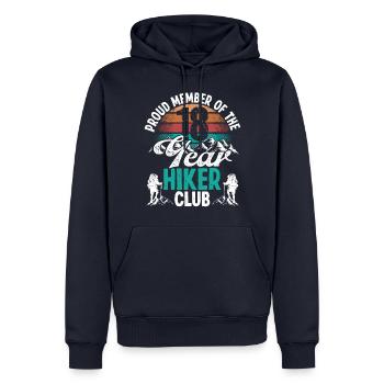 18 Year Old Hiker Mountains Hiking Birthday 18 - Männer Premium Bio Hoodie - Navy - Vorne - Nico (187cm)