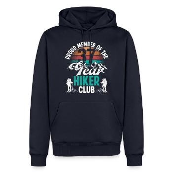 37 Year Old Hiker Mountains Hiking Birthday 37 - Männer Premium Bio Hoodie - Navy - Vorne - Nico (187cm)