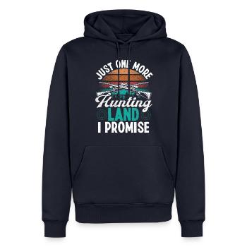 Drôle de chasse Juste un chasseur de plus - Sweat à capuche Premium bio Homme - bleu marine - Devant - Nico (187cm)
