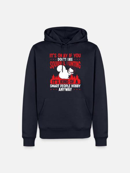 Squirrel Hunter Squirrel Removal Technician - Männer Premium Bio Hoodie - Navy