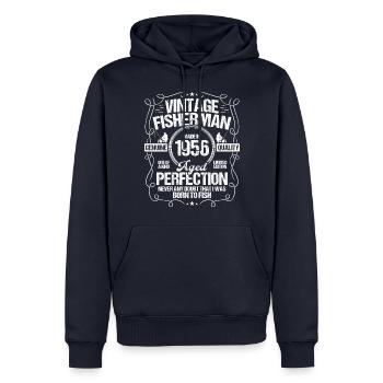 1956 Fishing for Fisherman 1956 Year Born Angler - Männer Premium Bio Hoodie - Navy - Vorne - Nico (187cm)