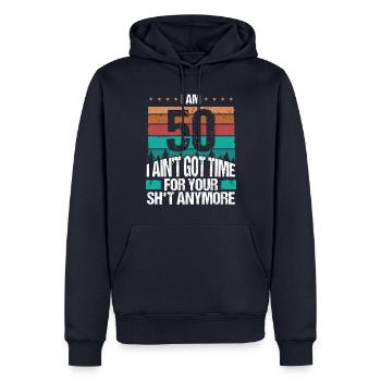 Funny 50th Birthday Idea Vintage 50 Year Old - Männer Premium Bio Hoodie - Navy - Vorne - Nico (187cm)