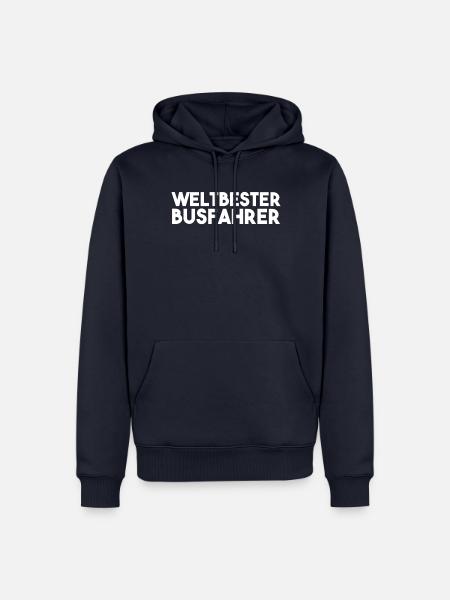 Busfahrer Spruch - Männer Premium Bio Hoodie - Navy