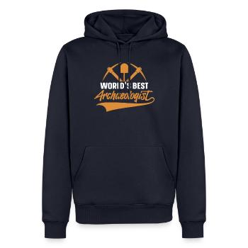 Best Archaeologist Artifact Funny Archaeology - Men’s Premium Organic Hoodie - navy - Front - Nico (187cm)