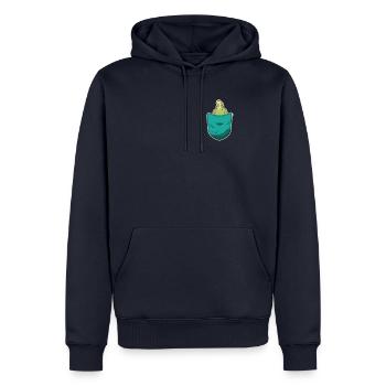 Sac Perruche Perroquet Oiseau Perruche - Sweat à capuche Premium bio Homme - bleu marine - Devant - Nico (187cm)