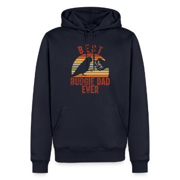 Bester Wellensittich-vater Aller Zeiten - Männer Premium Bio Hoodie - Navy - Vorne - Nico (187cm)