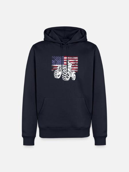 ATV Quad Offroad - Männer Premium Bio Hoodie - Navy