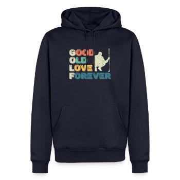 Bon vieux Love Forever Golfeur Golfeur - Sweat à capuche Premium bio Homme - bleu marine - Devant - Nico (187cm)