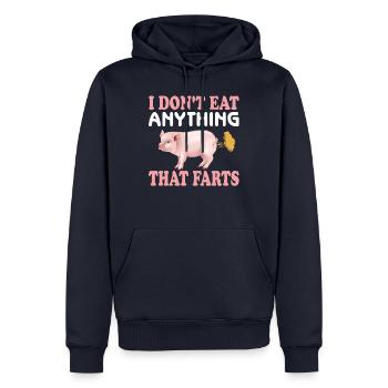 Vegetarier Veganer Vegan Veggie Tierschutz Gemüse - Männer Premium Bio Hoodie - Navy - Vorne - Nico (187cm)