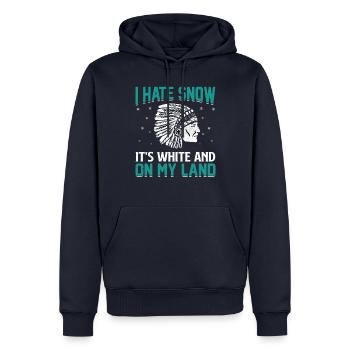 Indianer Ureinwohner Amerika Native American - Männer Premium Bio Hoodie - Navy - Vorne - Nico (187cm)