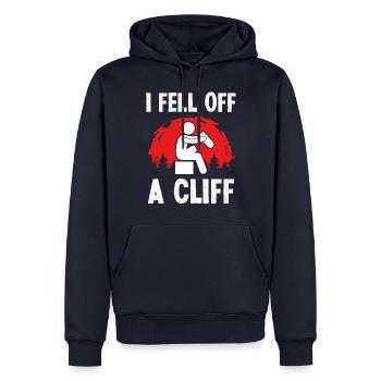 Amputated Leg Survivor Funny Leg Amputee - Männer Premium Bio Hoodie - Navy - Vorne - Nico (187cm)