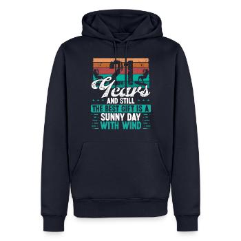 21 Year Old Kitesurfer Kiteboarding 21 Birthday - Männer Premium Bio Hoodie - Navy - Vorne - Nico (187cm)