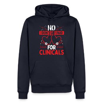 RN CNA Nurse Funny Night Shift Nurse Appreciation - Männer Premium Bio Hoodie - Navy - Vorne - Nico (187cm)