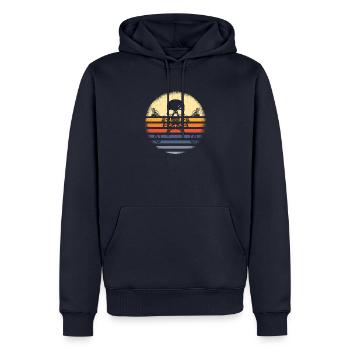 Sondeln Excursion Probe Walker Gift Idea - Men’s Premium Organic Hoodie - navy - Front - Nico (187cm)