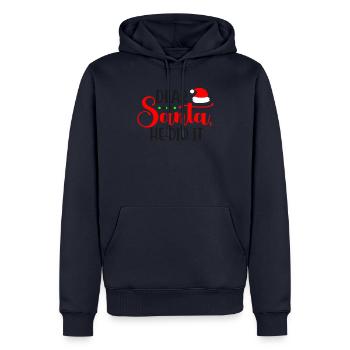Cher Père Noël, il était de modèle norvégien - Sweat à capuche Premium bio Homme - bleu marine - Devant - Nico (187cm)