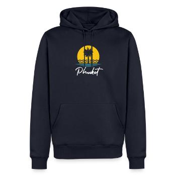 Phuket Sommer Palmen Urlaub Reisen Souvenir - Männer Premium Bio Hoodie - Navy - Vorne - Nico (187cm)