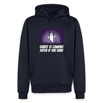 Gruselig Halloween Kürbis Hexen Zombie Gespenster - Männer Premium Bio Hoodie - Navy - Vorne - Nico (187cm)