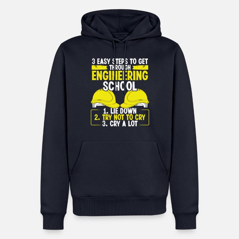 Engineering School Engineering Lab Engineers - Männer Premium Bio Hoodie - Navy
