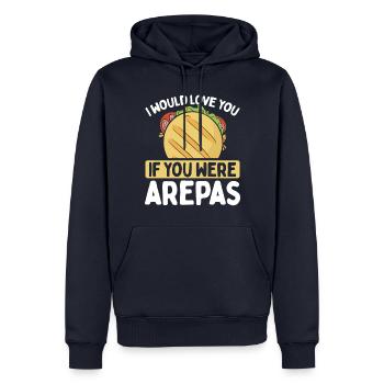 Venezuelan Arepa Lover Colombian Traditional Food - Männer Premium Bio Hoodie - Navy - Vorne - Nico (187cm)