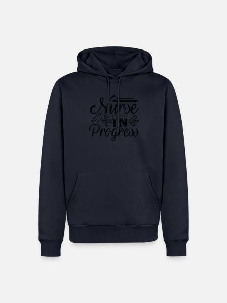 Krankenschwester in Progress - Männer Premium Bio Hoodie - Navy