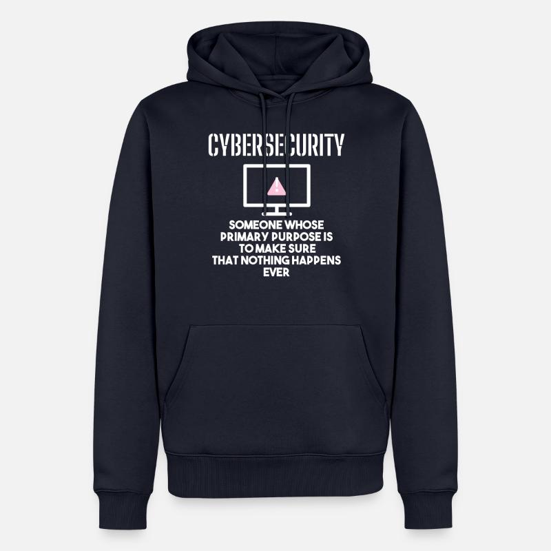Cybersecurity - IT-Sicherheit Informatiker - Männer Premium Bio Hoodie - Navy