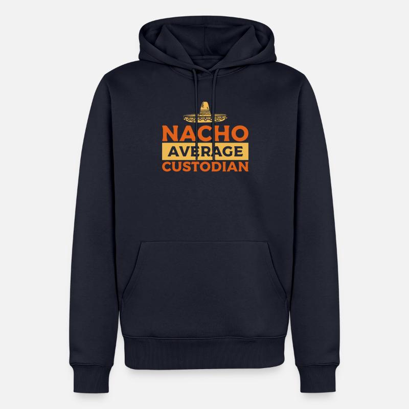 Nacho Gardien d’école moyenne Concierge - Sweat à capuche Premium bio Homme - bleu marine