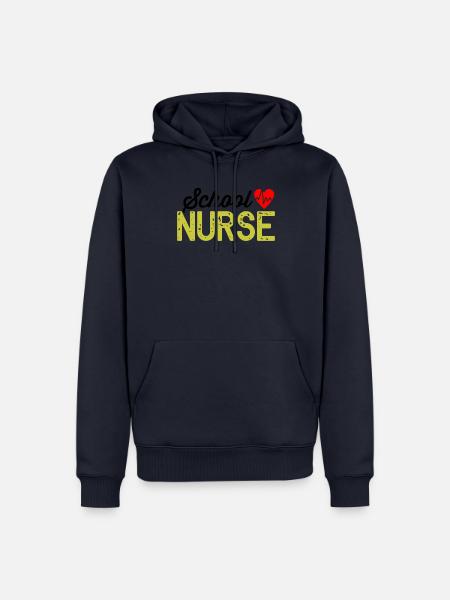 Schulkrankenschwester - Männer Premium Bio Hoodie - Navy