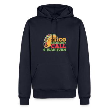 Tacos Taco Mexikanisch Fast Food Geschenk - Männer Premium Bio Hoodie - Navy - Vorne - Nico (187cm)