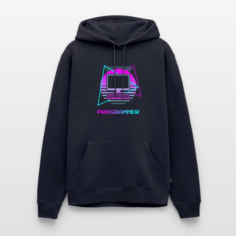 Retro Programmer Computer Programming Männer Premium Bio Hoodie