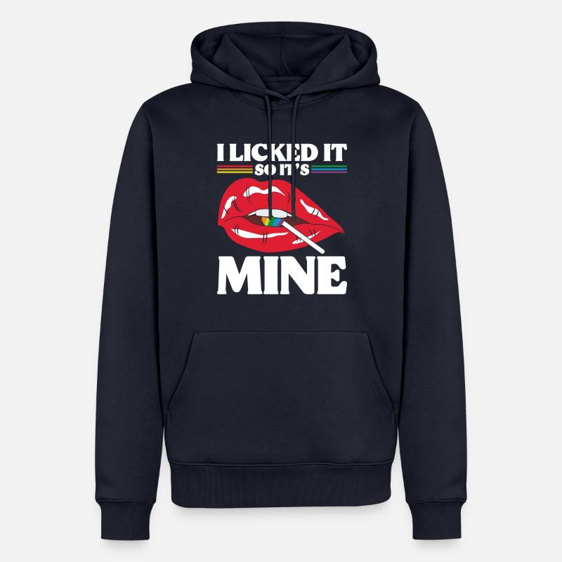 LGBT Human Mensch Regenbogen Geschenkidee - Männer Premium Bio Hoodie - Navy