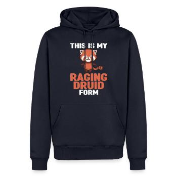 Pen and Paper for RPG Gaming Father - Men’s Premium Organic Hoodie - navy - Front - Nico (187cm)