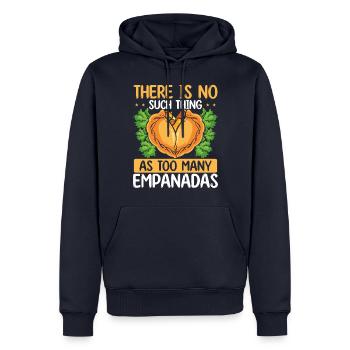 Empada Lover Pas d’Empanadas Colombia - Sweat à capuche Premium bio Homme - bleu marine - Devant - Nico (187cm)