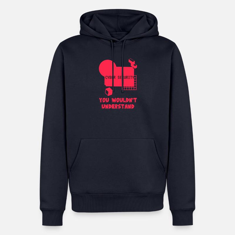 Cybersecurity - IT-Sicherheit Informatiker - Männer Premium Bio Hoodie - Navy