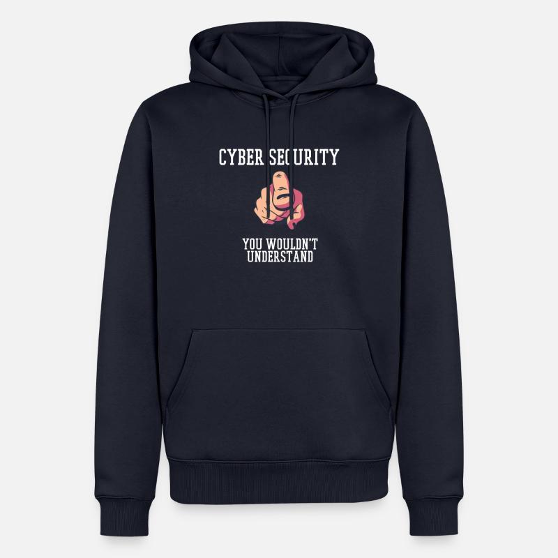 Cybersecurity - IT-Sicherheit Informatiker - Männer Premium Bio Hoodie - Navy