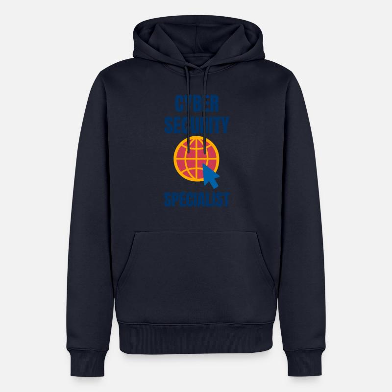 Cybersecurity - IT-Sicherheit Informatiker - Männer Premium Bio Hoodie - Navy