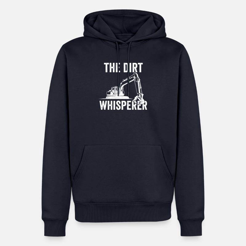 Bagger Baustelle Baggerfahrer Baggern Geschenk - Männer Premium Bio Hoodie - Navy